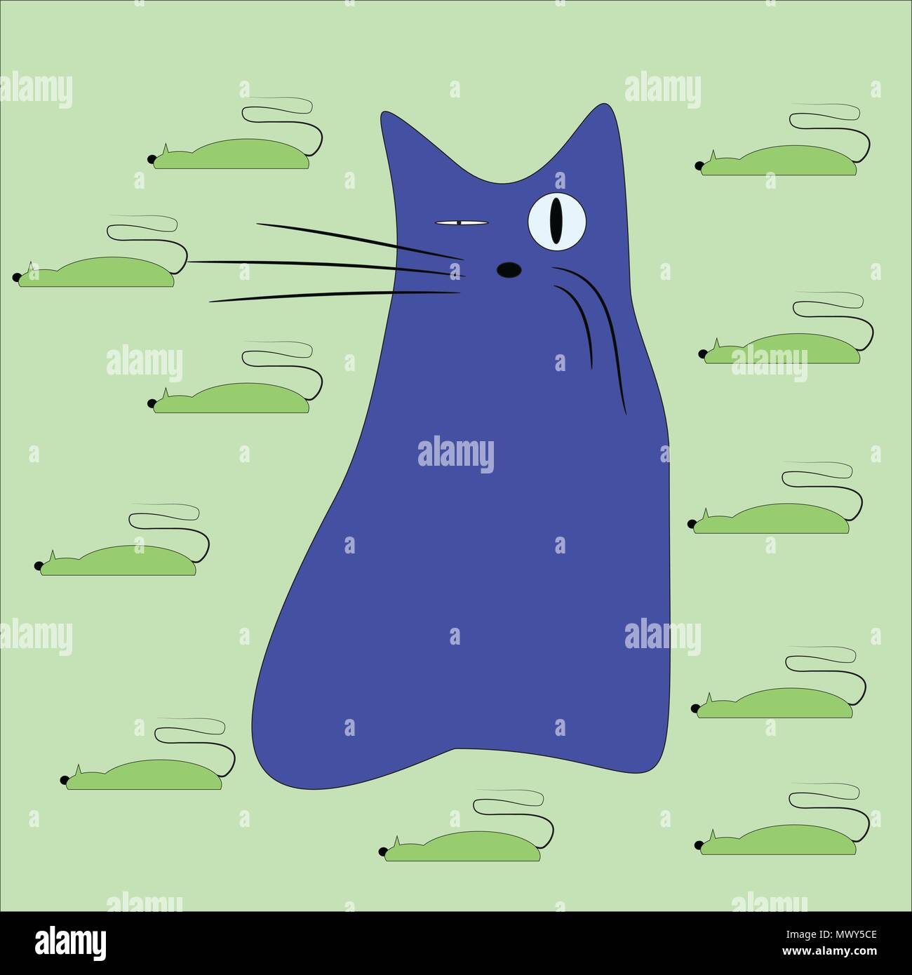 cat and mice vector cartoon Stock Vector Image & Art Alamy
