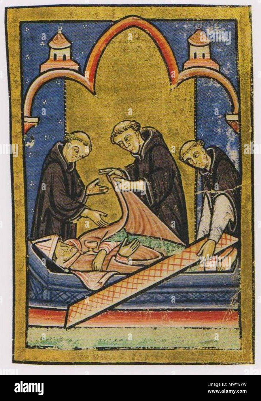 . English A miniature in the British Library Yates Thomson MS 26, Bede