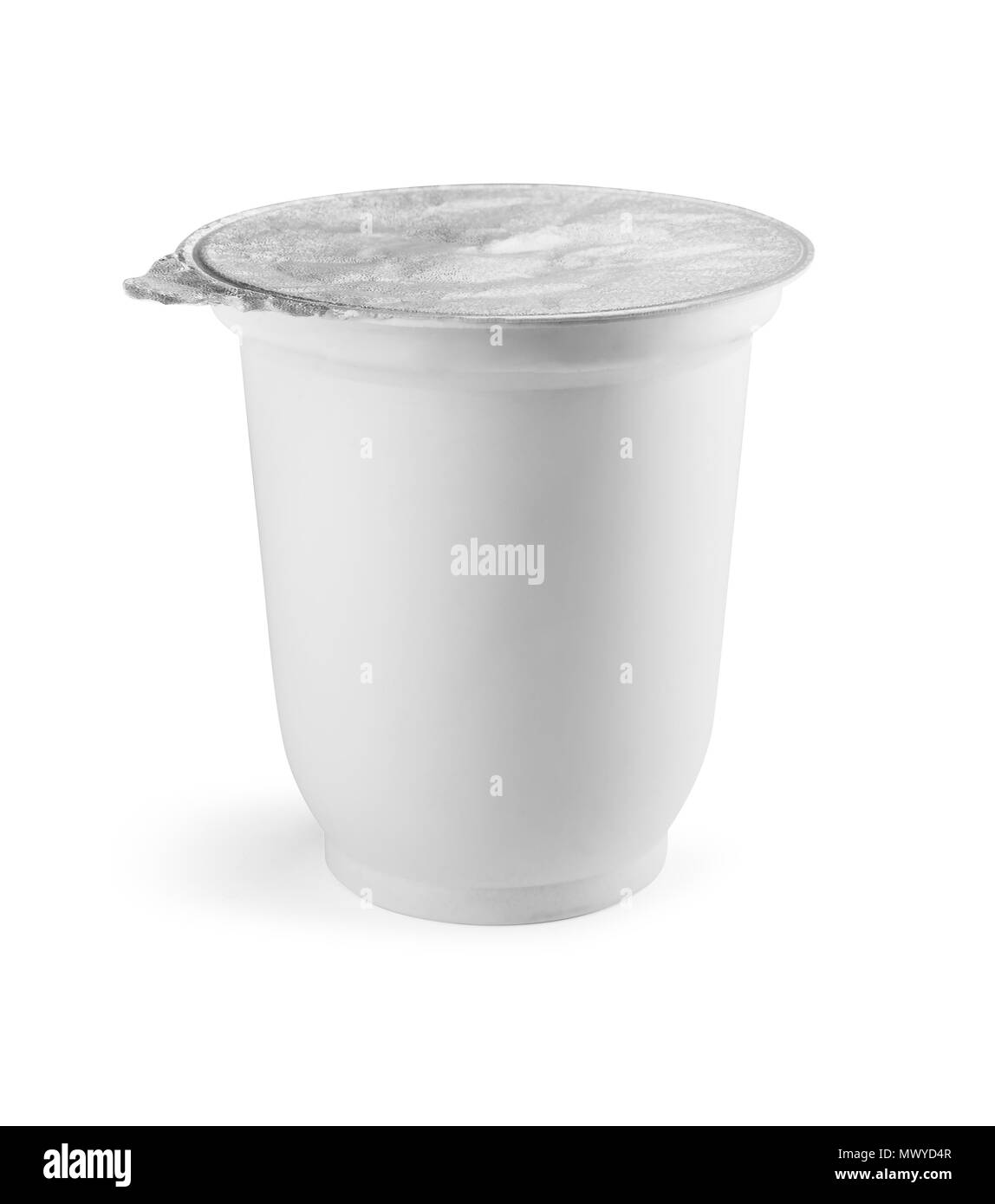 plastic Cup on white background Stock Photo