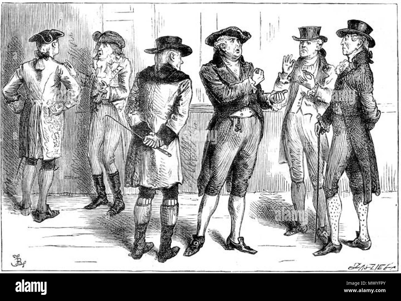 English A Tale Of Two Cities Elderly Exiled French Aristocrats At Tellson S Ii 24 By Fred Barnard 1870 Fred Barnard 1846 16 Alternative Names Frederick Barnard Description Illustrator Caricaturist And Genre Painter Date
