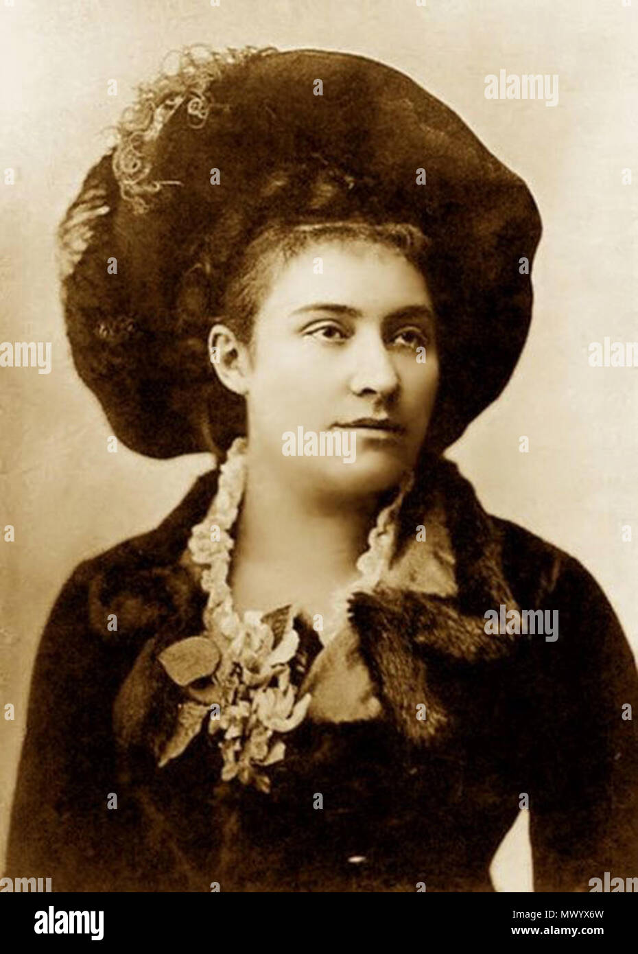 . English Photographic portrait of Austrian soprano Amalie Materna