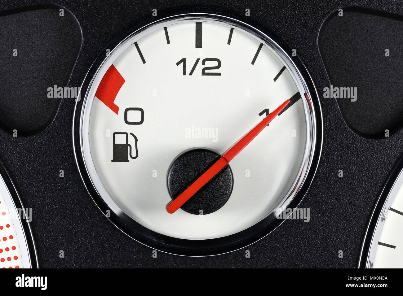 fuel gauge in car dashboard full Stock Photo Alamy