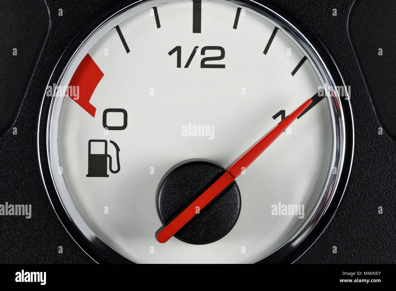 fuel gauge in car dashboard full Stock Photo Alamy