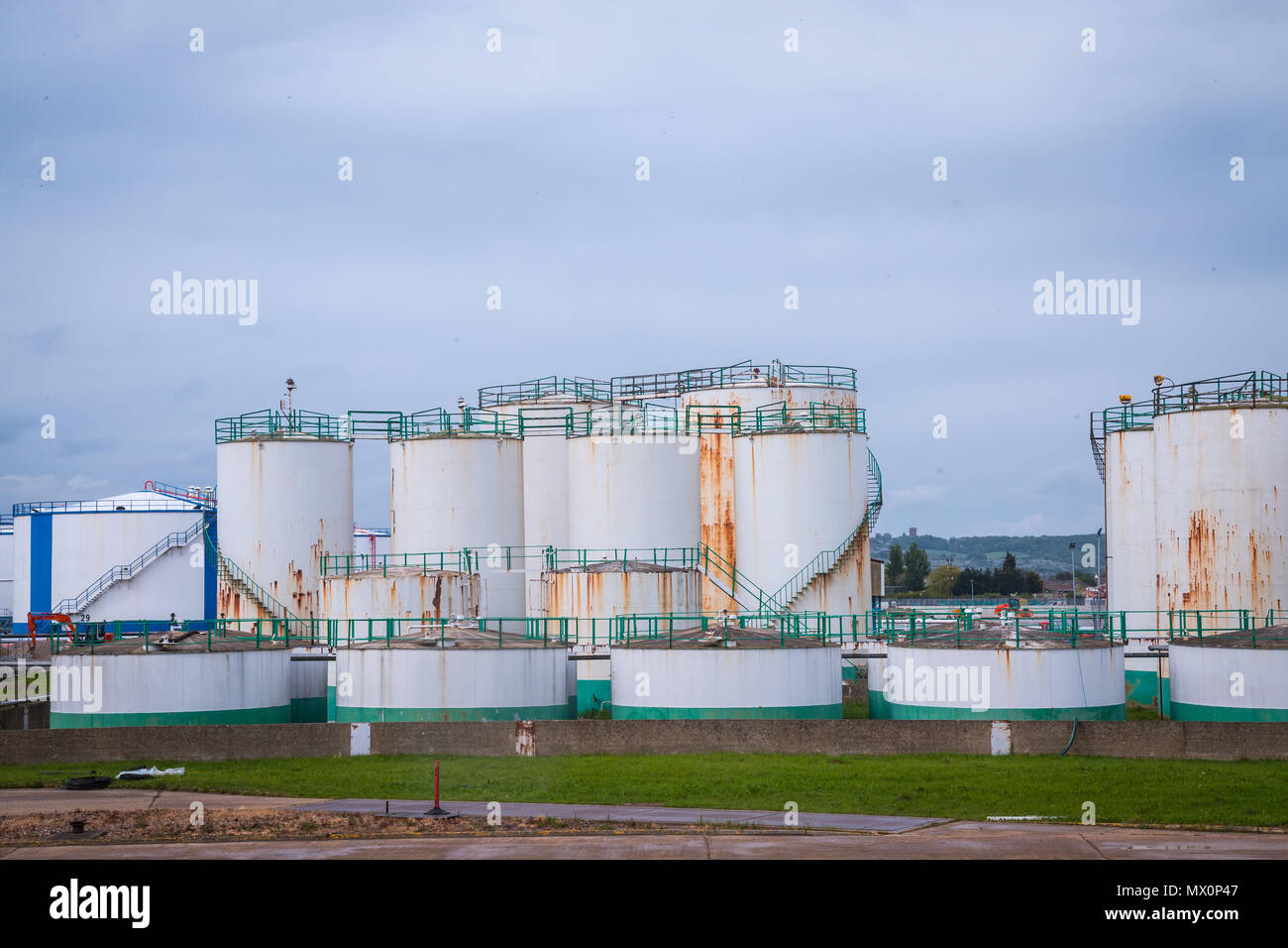 Chemical plant on Canvey Island Stock Photo