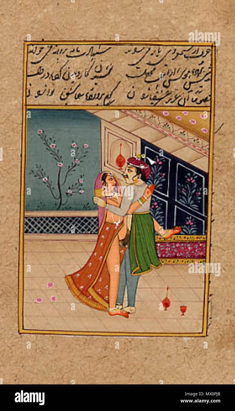 . Kama Sutra Illustration . 19th Century?. Unknown 334 KamaSutra35 Stock Photo