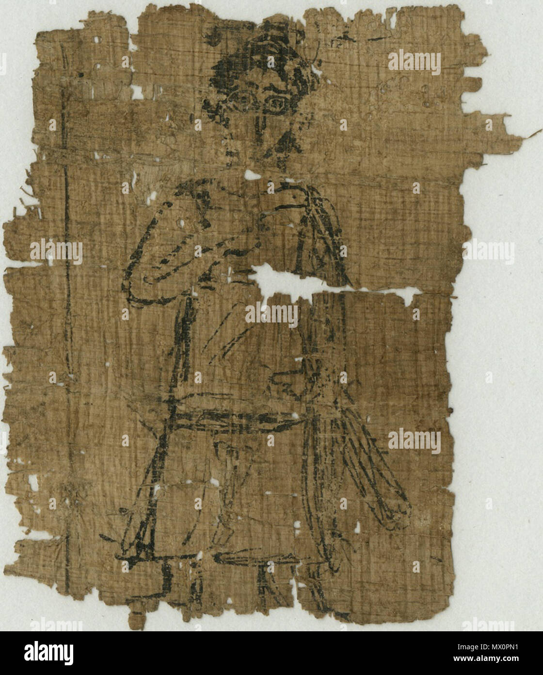 . English: Papyrus Oxyrhynchus 2652 - Menander, Agnoia . 3rd century. Unknown 467 Papyrus Oxyrhynchus 2652 - Menander, Agnoia Stock Photo