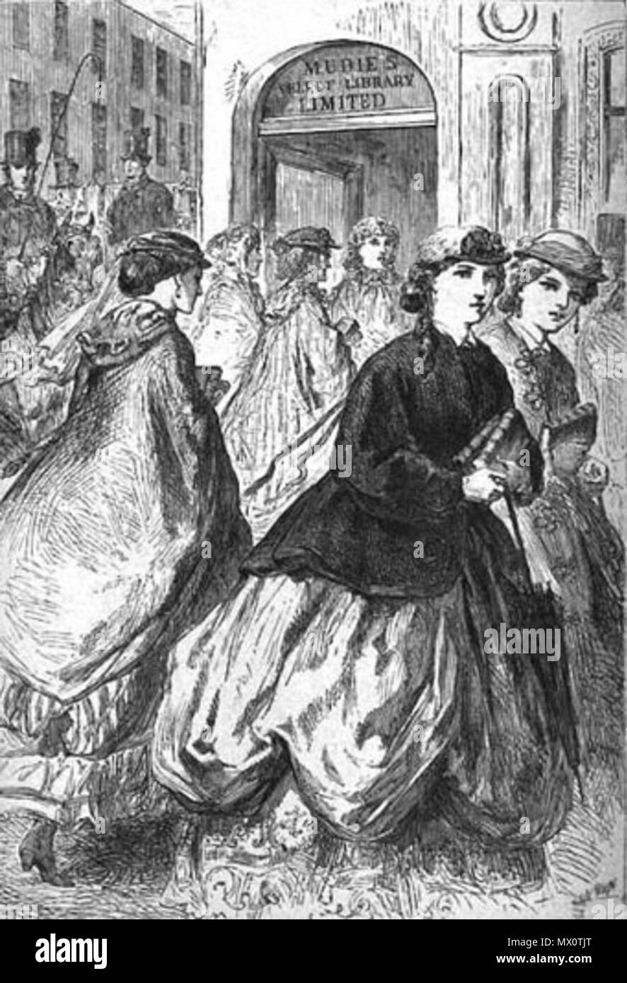 . Français : Les dames se rendent chez Mudie's lors de l'arrivée d'un ouvrage . 19 May 2017, 03:25:00. Unknown 432 Mudies Stock Photo