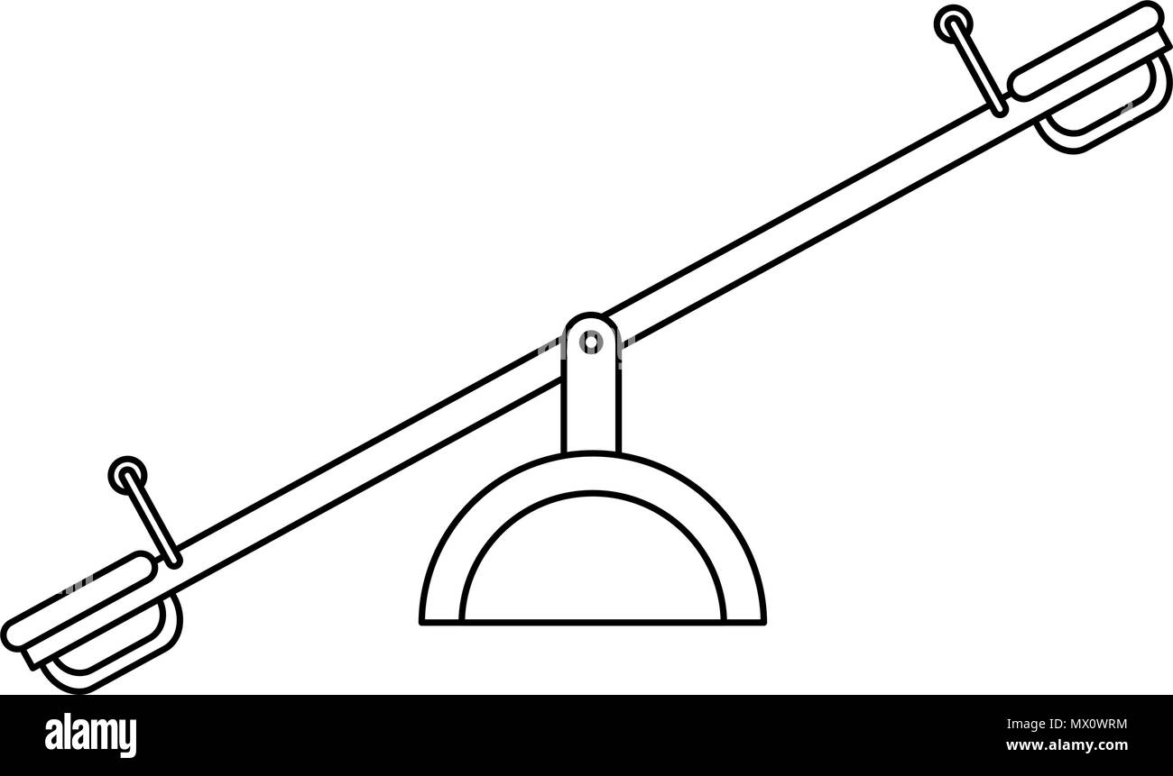 up and down park playground vector illustration design Stock Vector ...