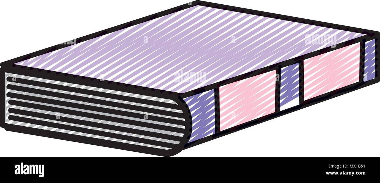 doodle close book papars pages object Stock Vector
