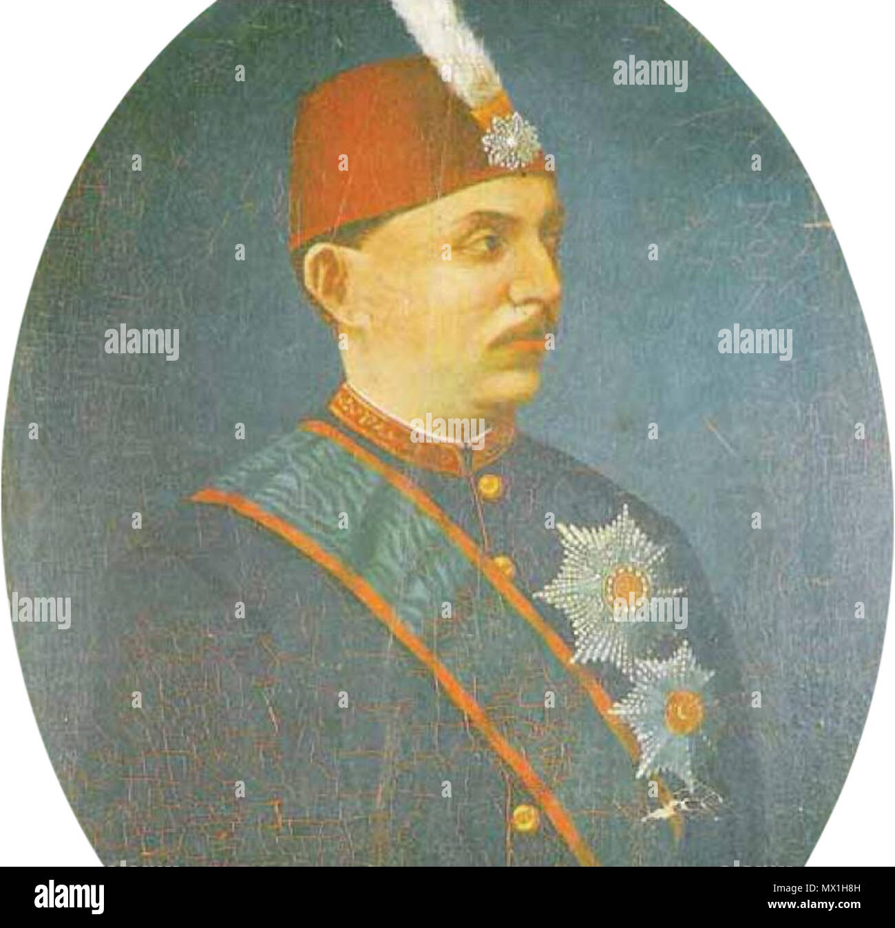 . Sultan Murad V . before 1870s. anonymous court painter 581 Sultan Murad V Stock Photo