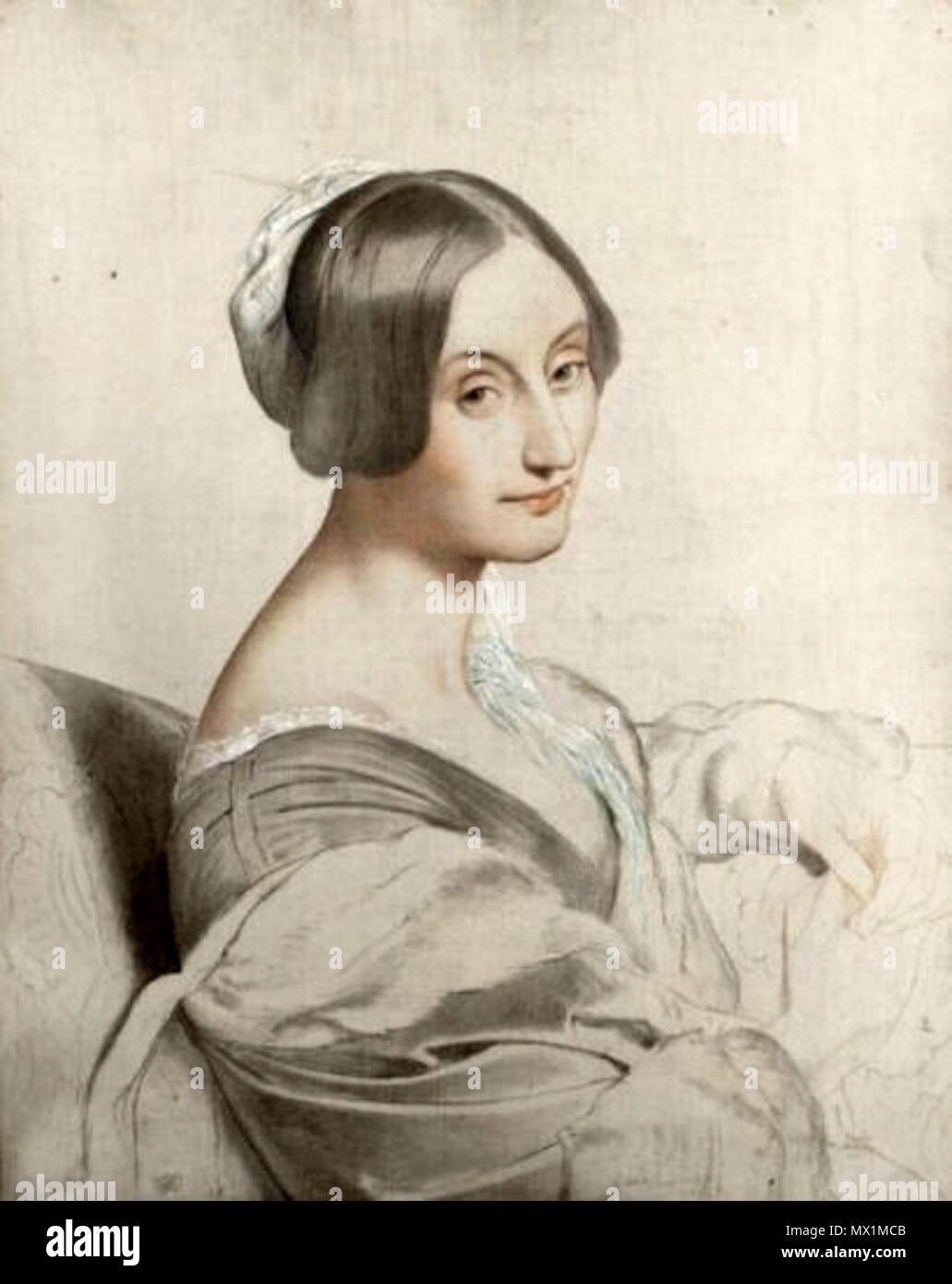 . Français : Elisa de Pourtalès (1810-1877), marquise Charles-Alexandre de Ganay . circa 1830. Unknown 184 Elisa de pourtales, marquise de Ganay Stock Photo