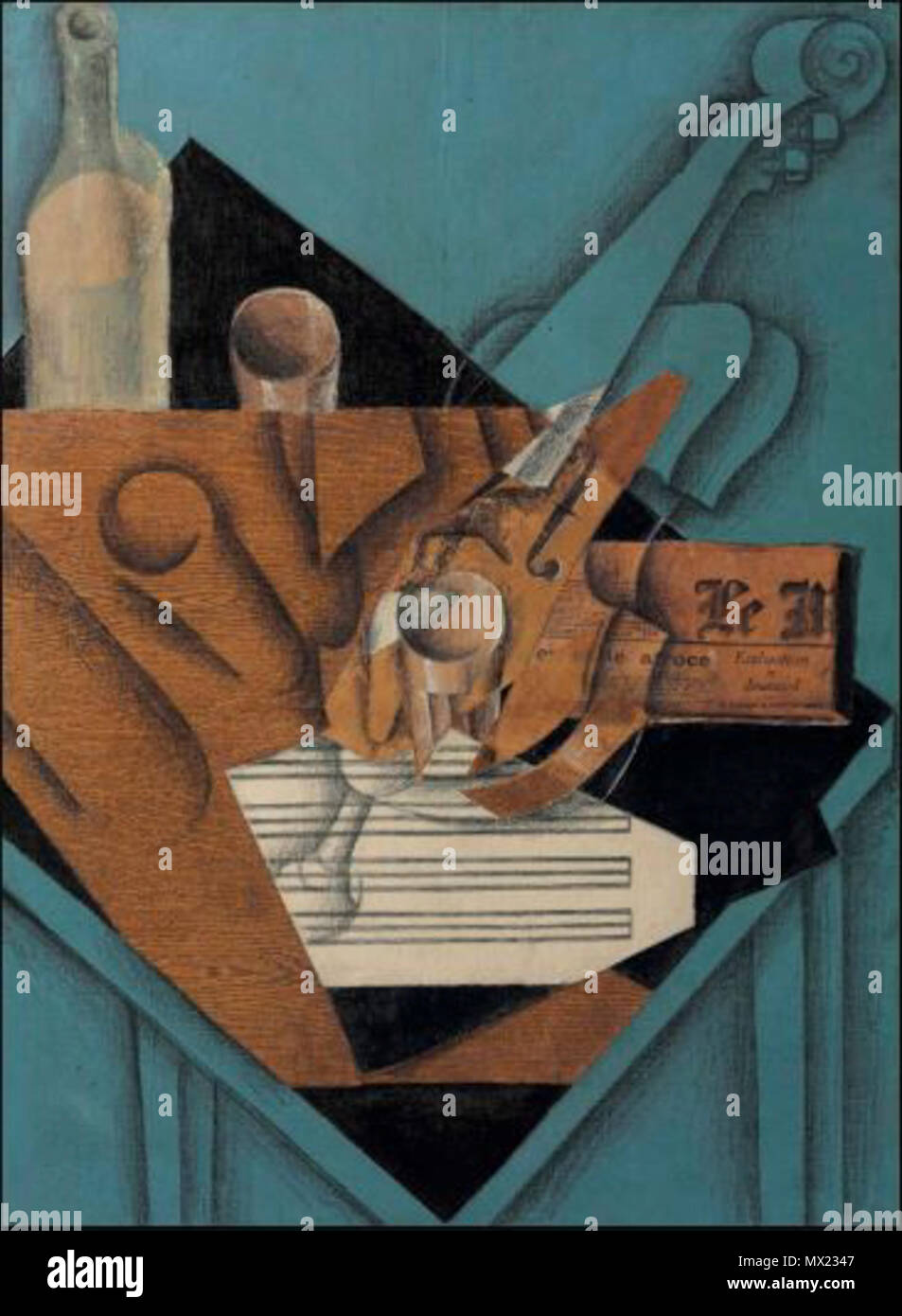 .  Français : La table de musicien  . Executed in May 1914 356 La table de musicien Stock Photo