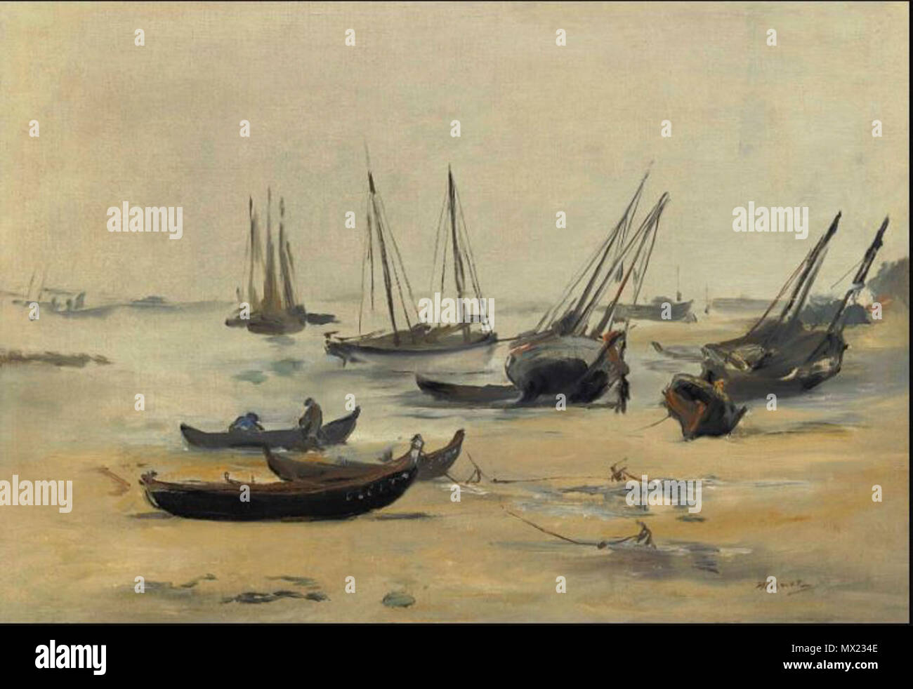 355 La plage à marée basse Stock Photo