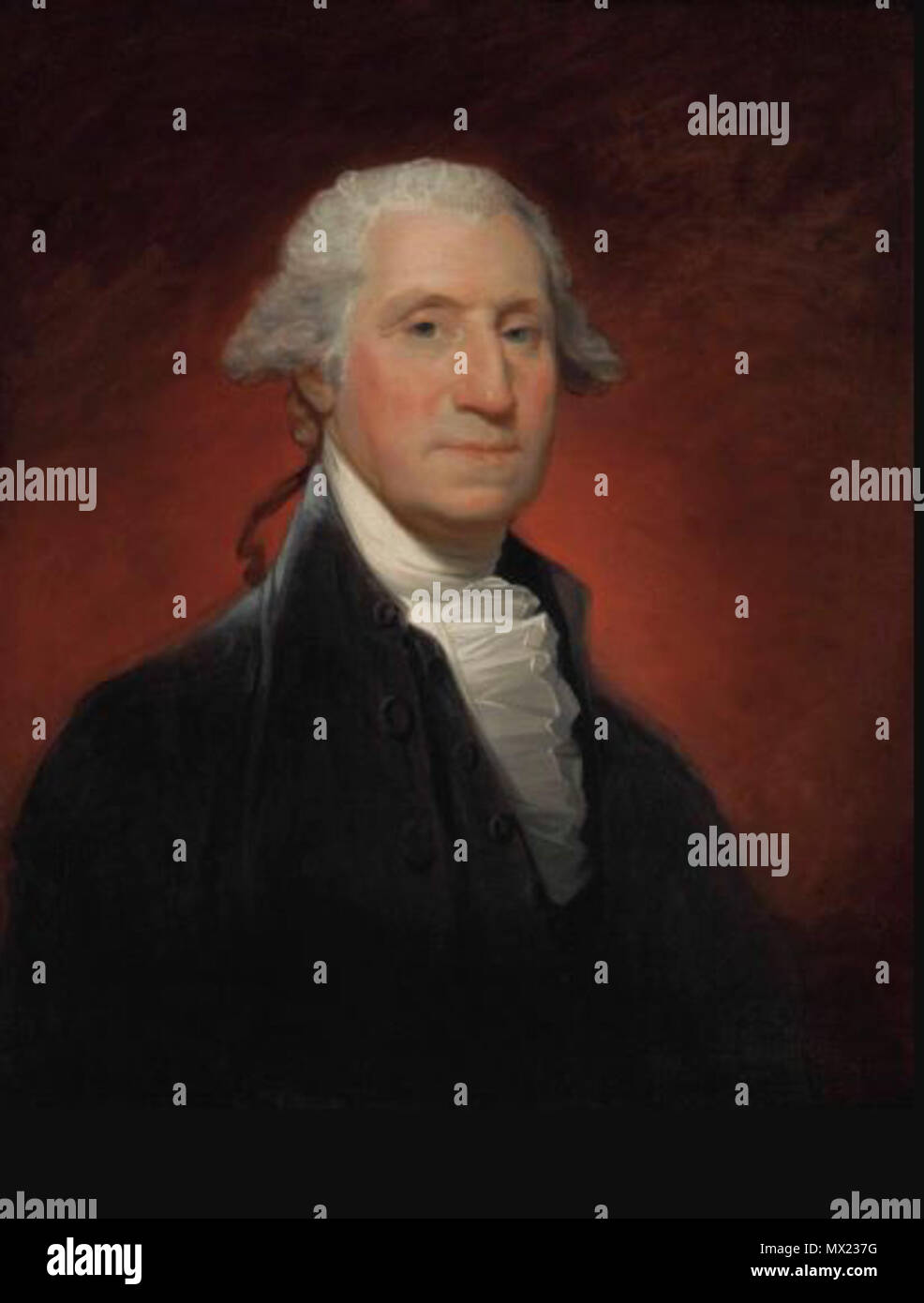 . George Washington (Vaughan type)  . Painted in 1795. 240 George Washington (Vaughan type) Stock Photo