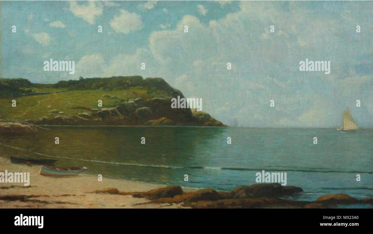 . Sailing 38 Alfred Thompson Bricher Sailing Stock Photo