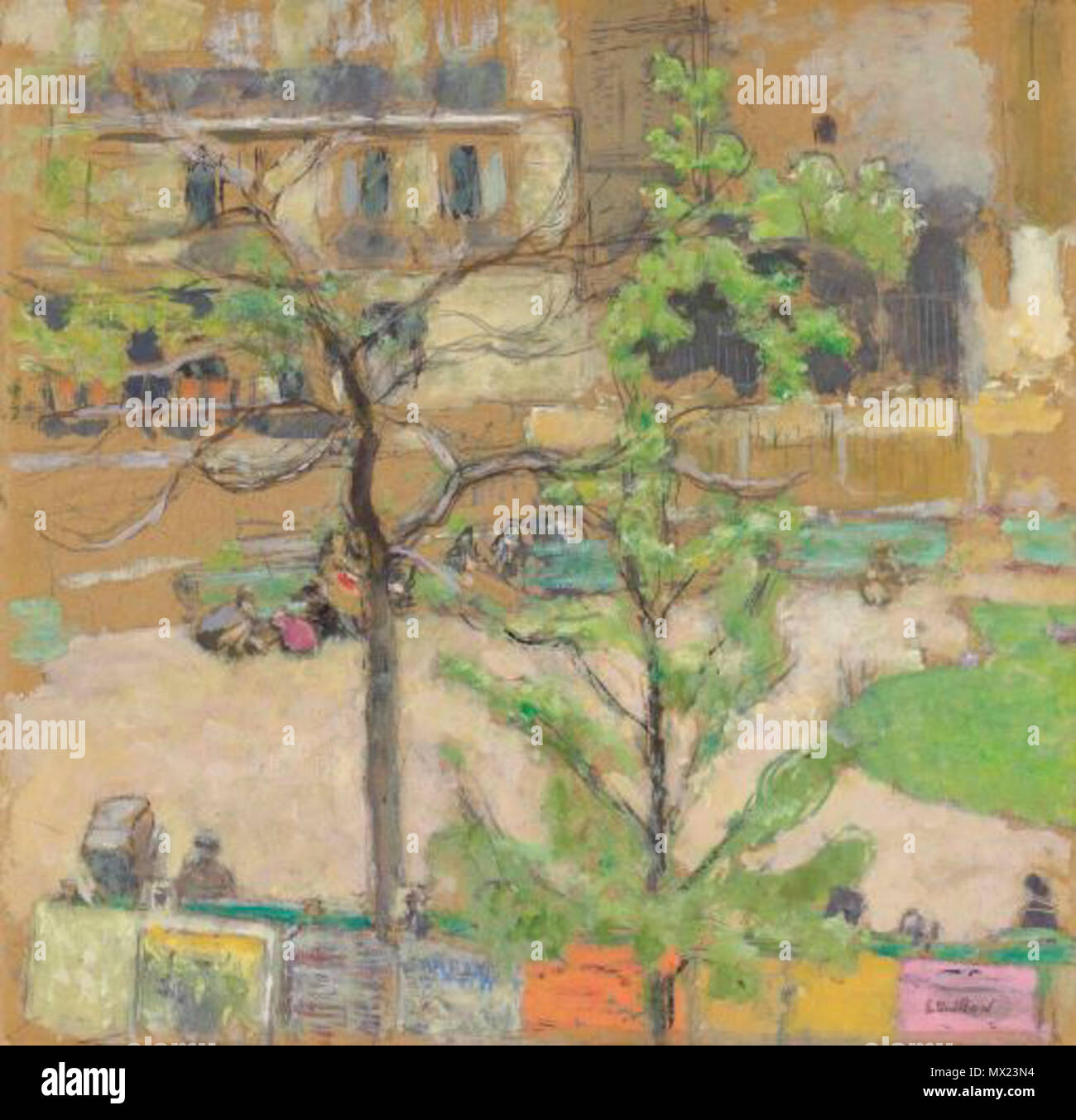 . Square Berlioz  . Painted in 1919 571 Square Berlioz Stock Photo