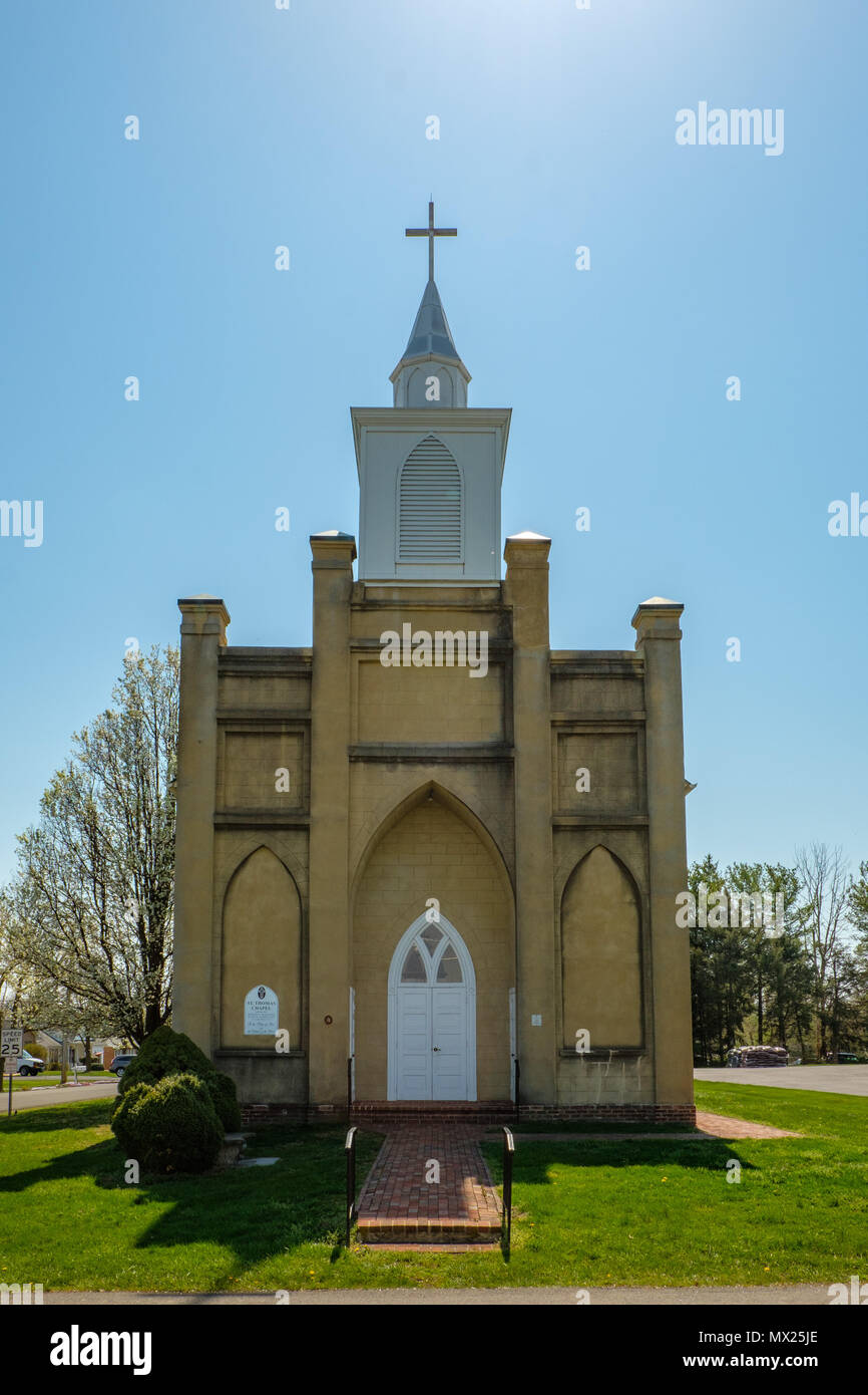 St. Thomas Chapel, 7854 Church Street, Middletown, Virginia Stock Photo