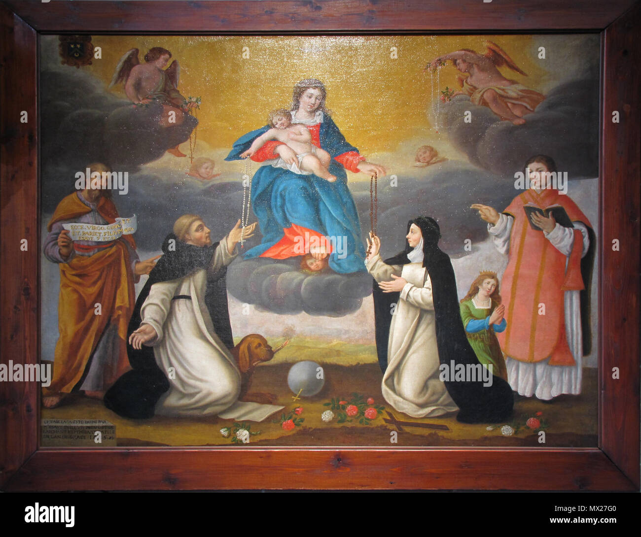 . Vierge du Rosaire avec Saint Dominique et Sainte Catherine de Sienne