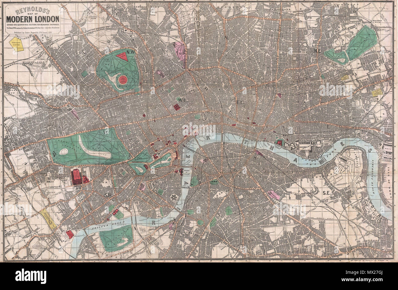 Isle of dogs map hi-res stock photography and images - Alamy