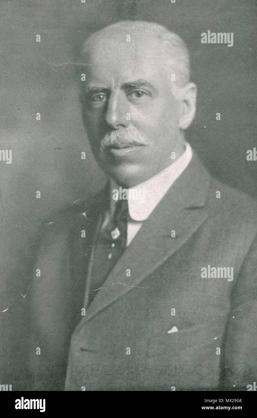 . Portrait of Brown, American Library Association president Walter L. Brown . 1916. Artist unknown 12 1916 WalterLBrown AmericanLibraryAssociation Stock Photo