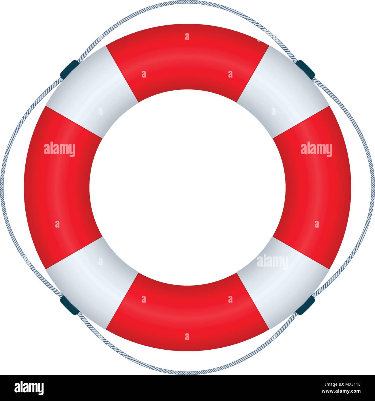 Lifebuoy icon on white background. Vector icon design. Stock Vector