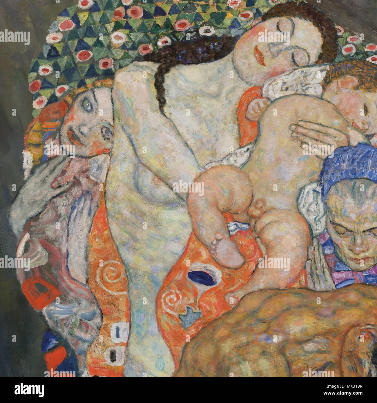English: Detail of Death and Life by Gustav Klimt, cropped from the Google  Art Project photo hosted on Commons . 1905/1910 259 Gustav Klimt - Death  and Life - detail Google Art Project Stock Photo - Alamy