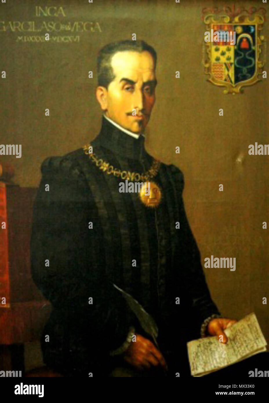 .  Español: Retrato del Inca Garcilaso de la Vega . circa 1941 296 Inca Garcilaso de la Vega picture Stock Photo