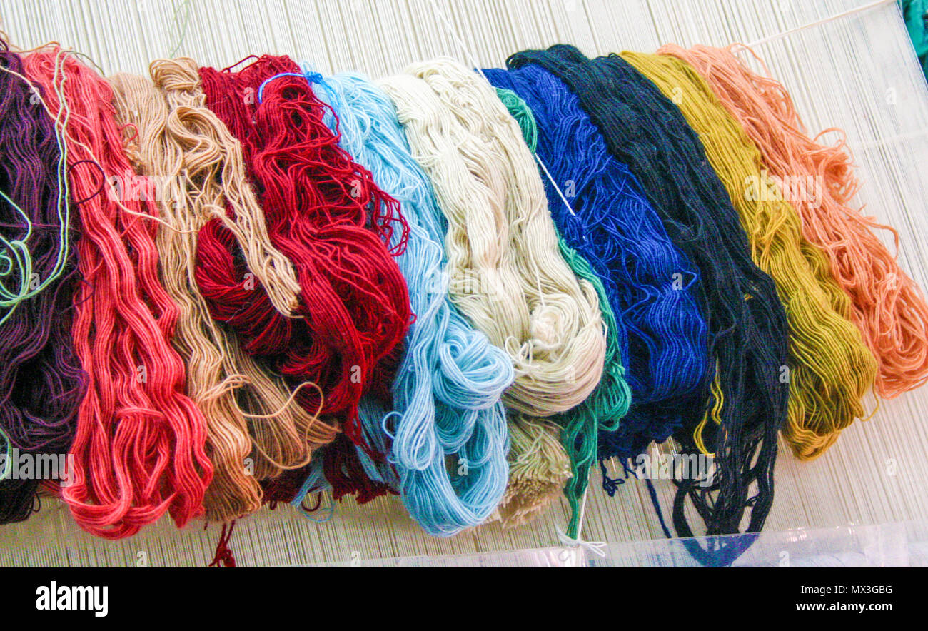 Hands spinning yarn hi-res stock photography and images - Alamy