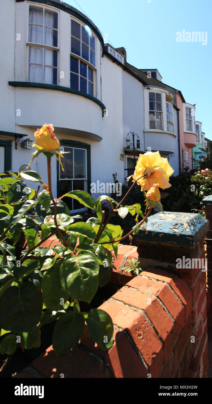 Typical Seaside cottages in Weymouth Dorset England Stock Photo Alamy