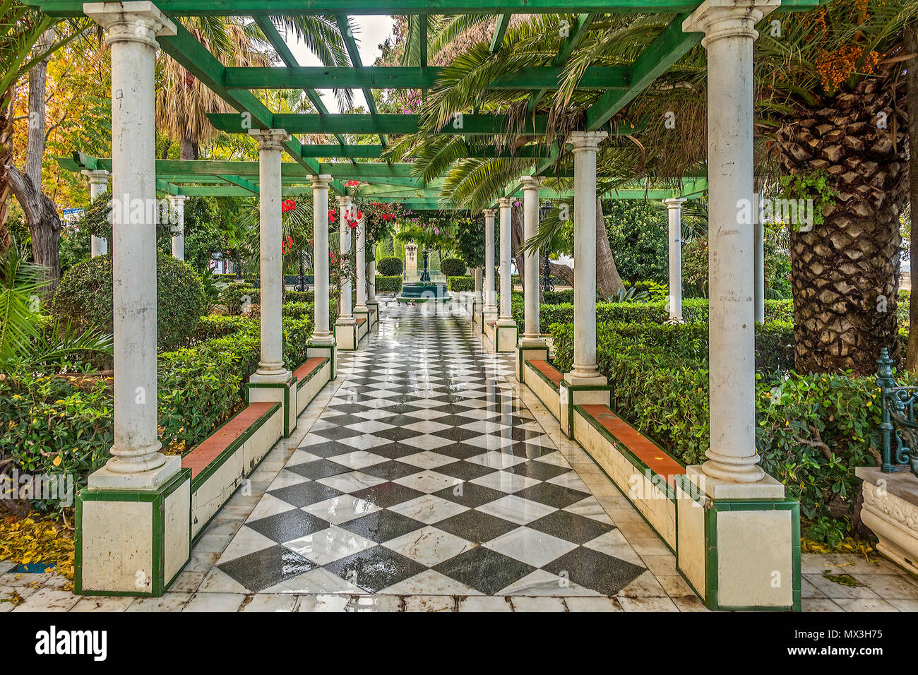 Alameda de Apodaca Garden, Cadiz,Spain Stock Photo Alamy
