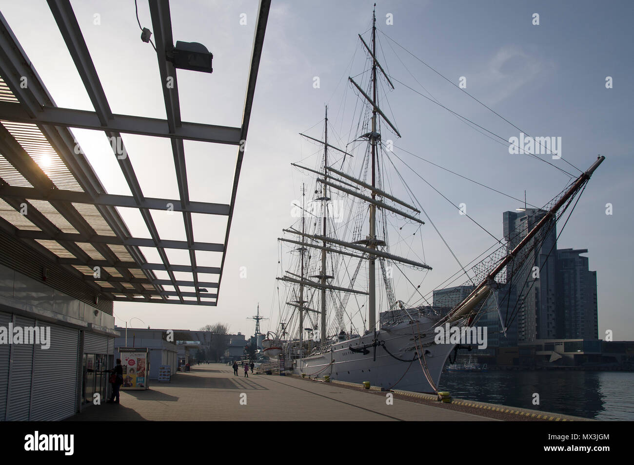 Museum ship Dar Pomorza a Polish full-rigged sailing ship in Gdynia, Poland. May 12th 2018 © Wojciech Strozyk / Alamy Stock Photo Stock Photo