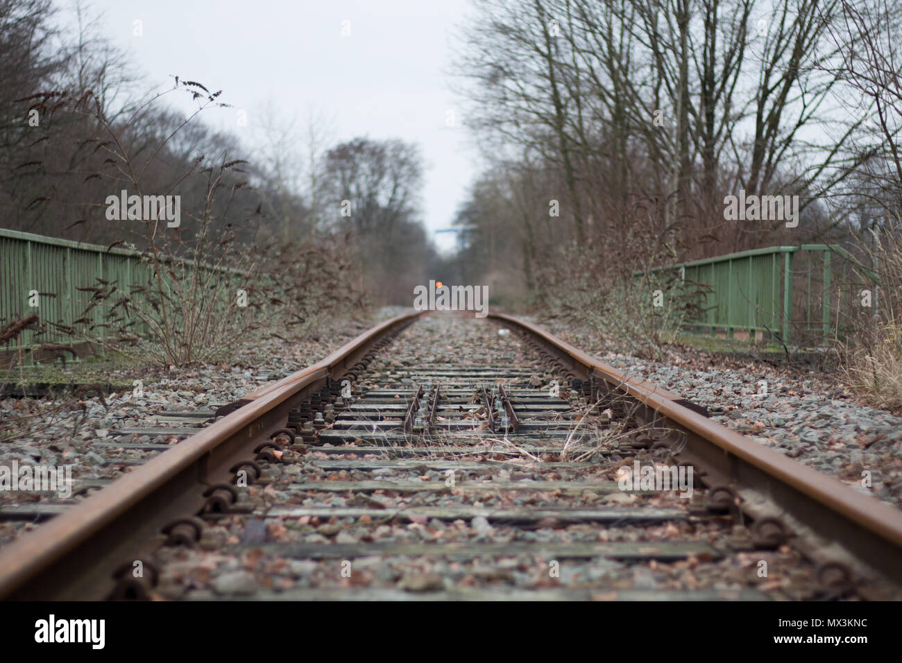 Abandoned railway Stock Photo