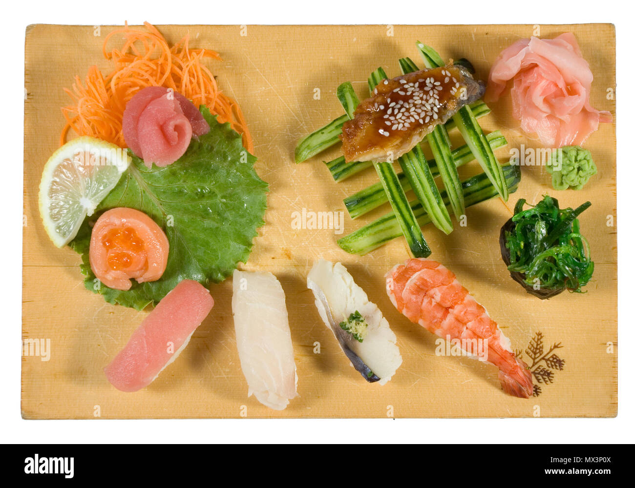 Golden Eye Snapper and Stripe Jack Sushi Stock Image - Image of life, rice:  160073867