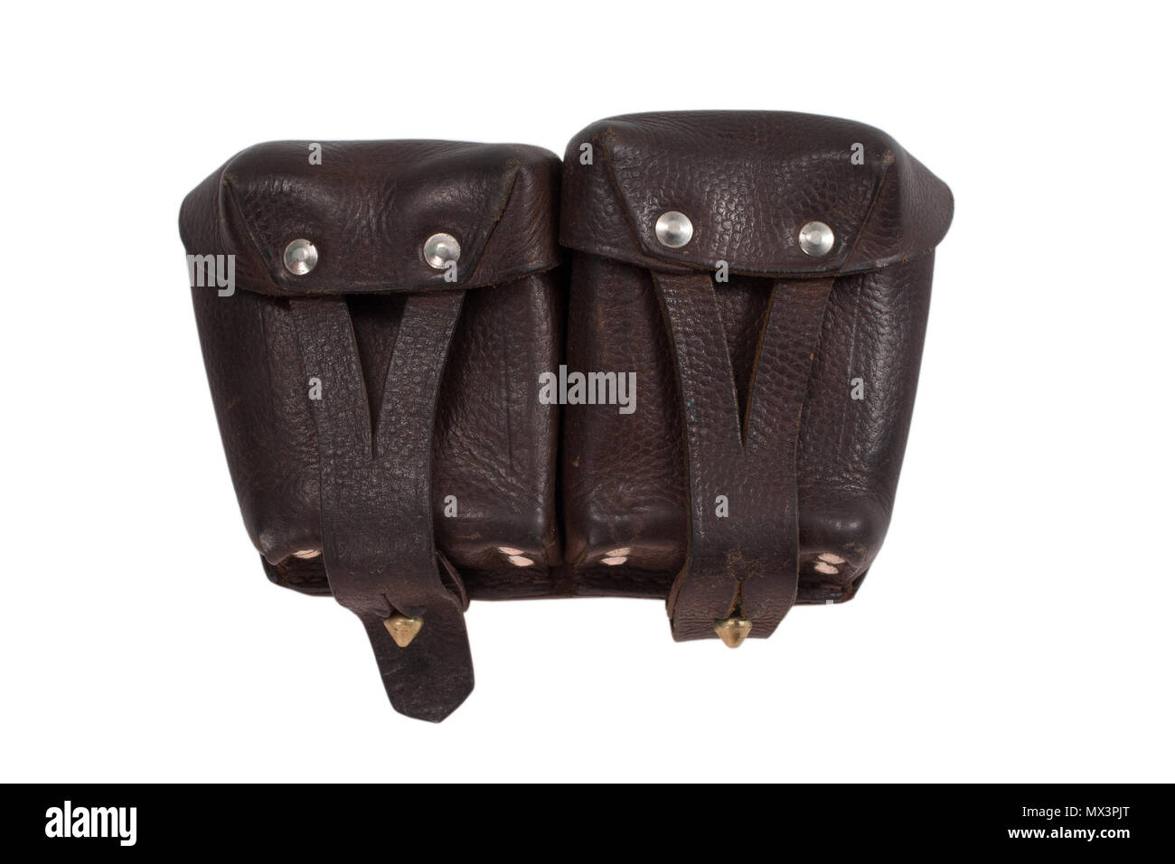 soviet army leather ammo pouch bag for ammo Stock Photo Alamy