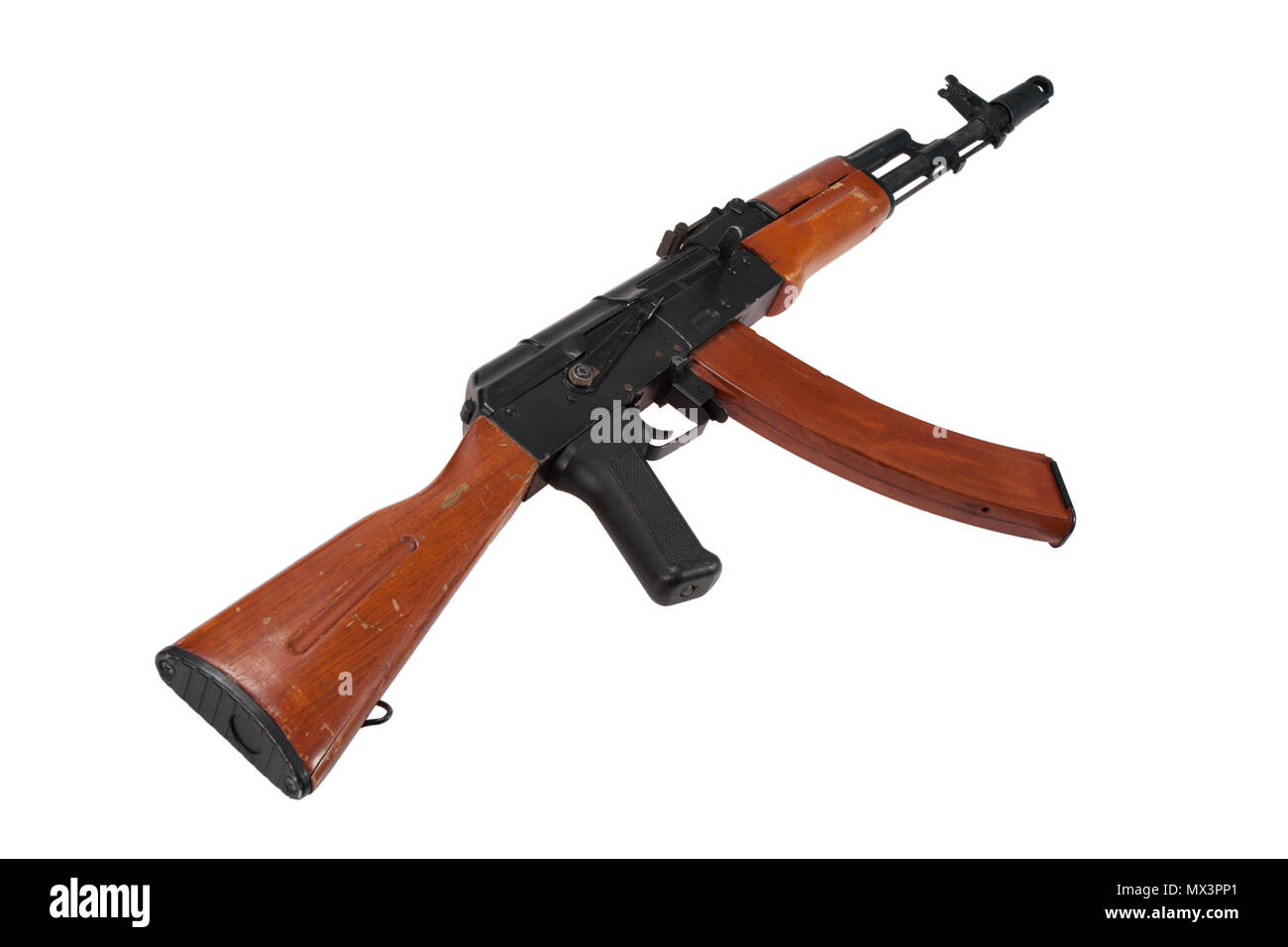 kalashnikov AK-74 isolated on white background Stock Photo
