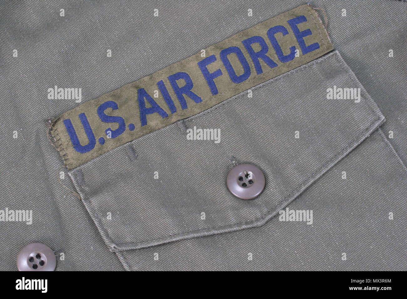 old us air force uniform with badge Stock Photo - Alamy