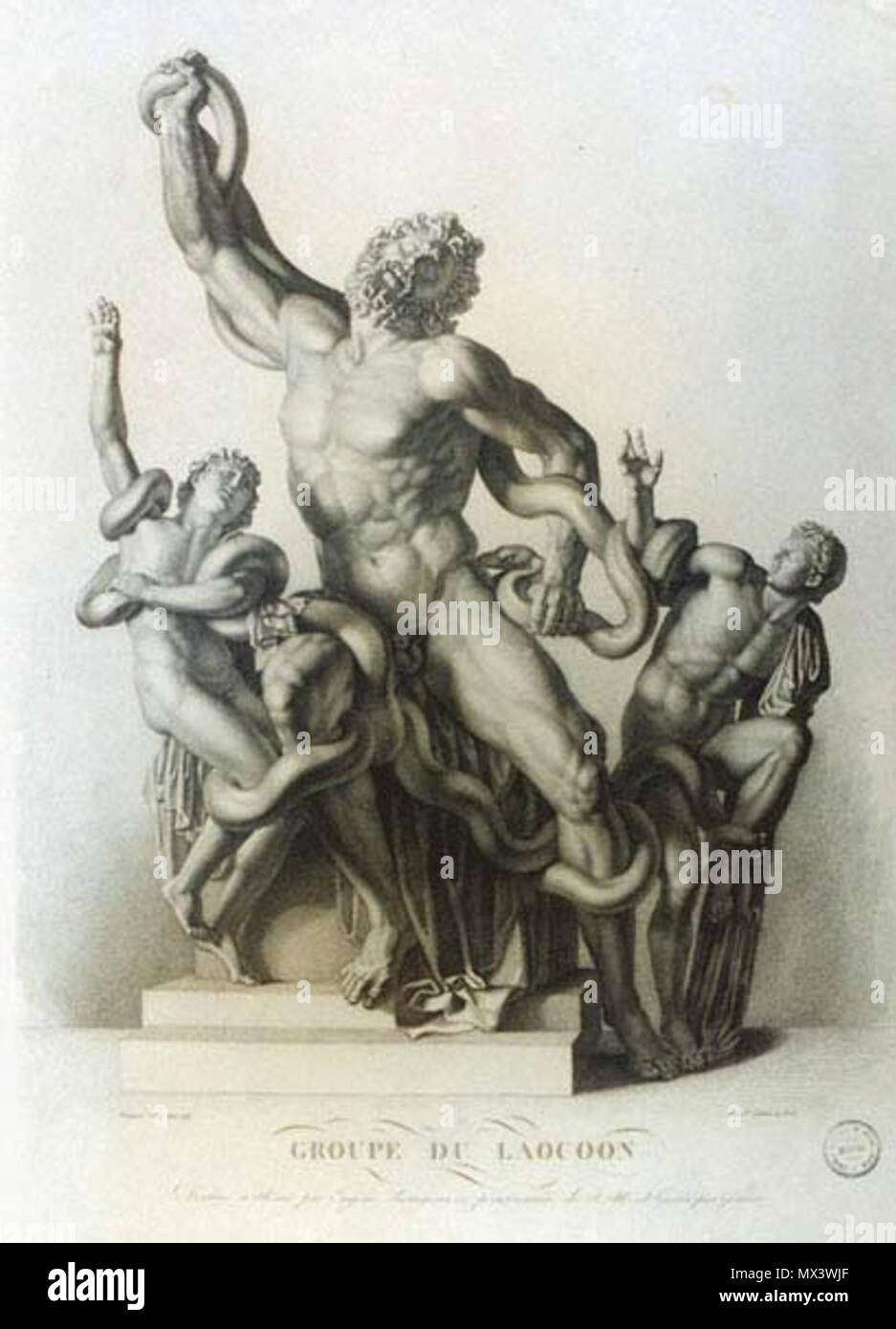 37 Alexis François Girard - Laocoonte Stock Photo