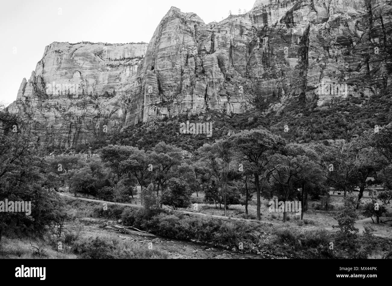 River valley summer camp Black and White Stock Photos & Images - Alamy