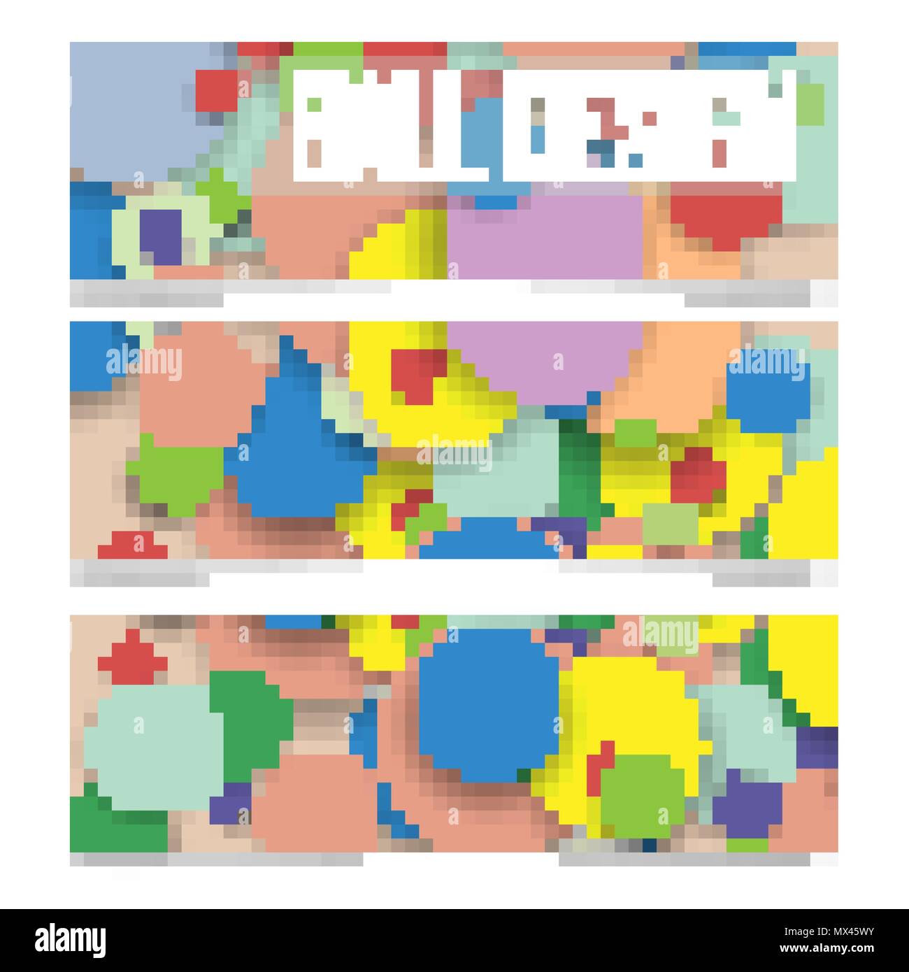 Multicolored balls. Background for banners and flyers Stock Vector