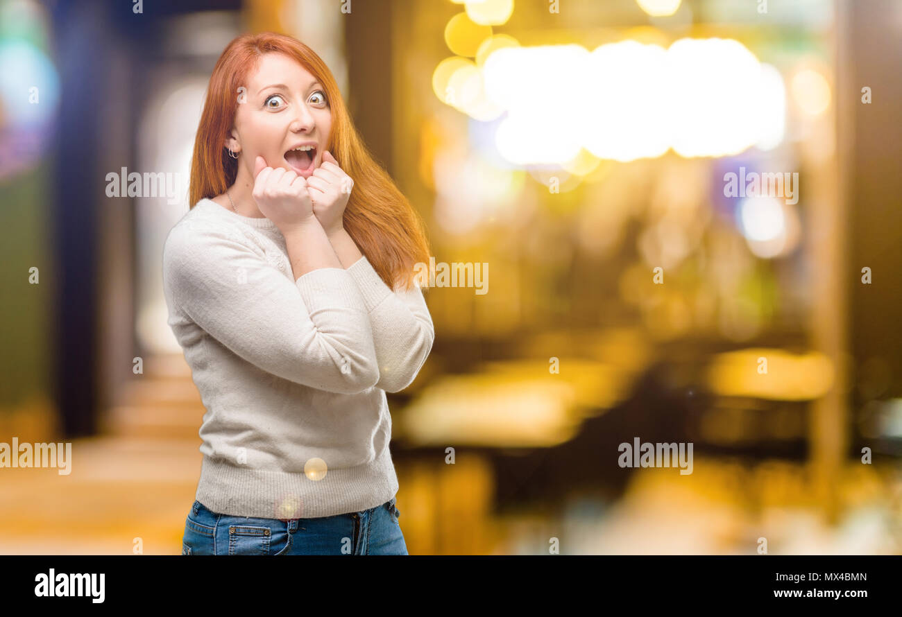 image-redhead-woman-in-cheer-commercial-indian-aunty-beauty