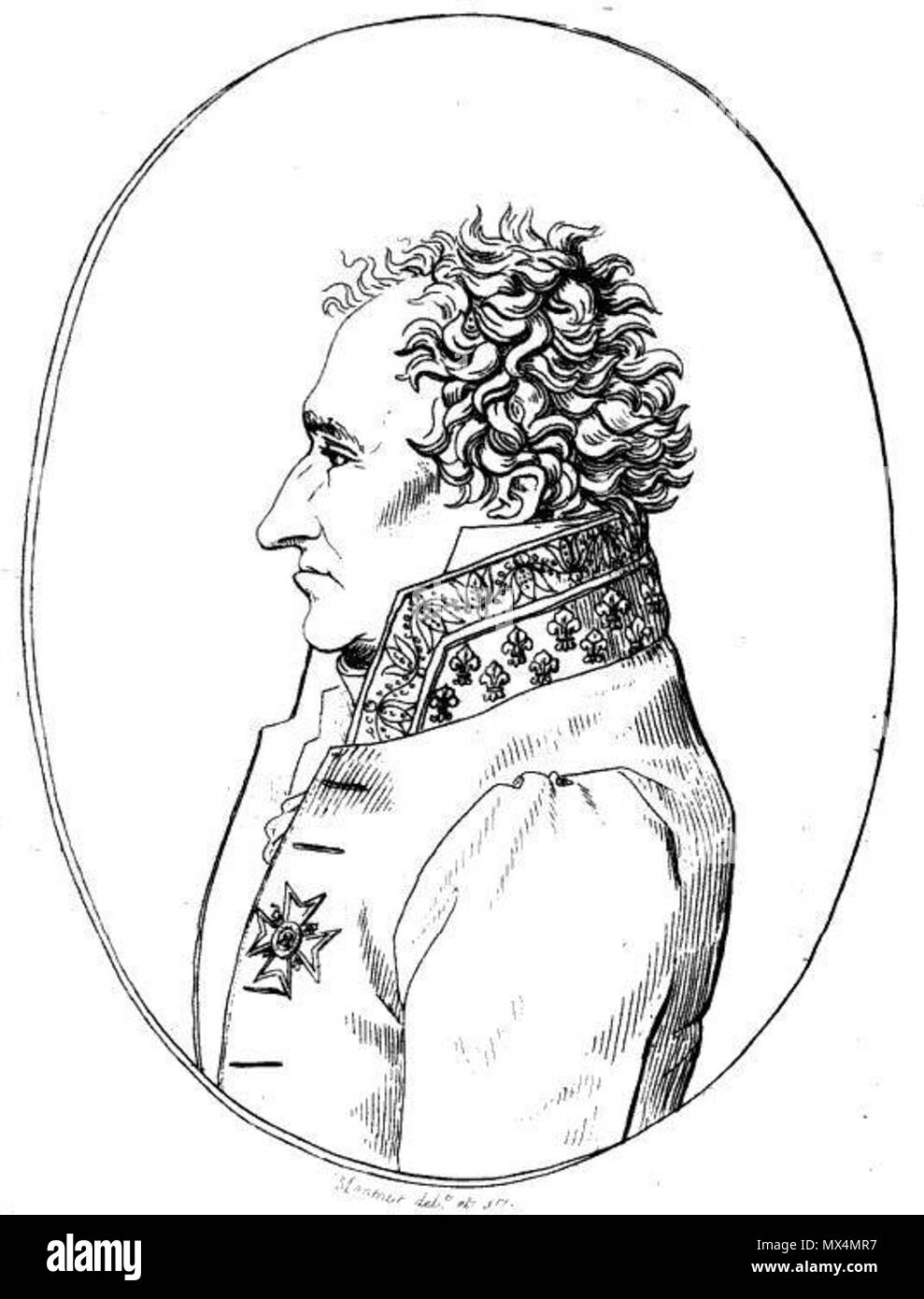 . 'Mr. le Baron Louis' . 1820. Montaut 73 Baron Louis Stock Photo