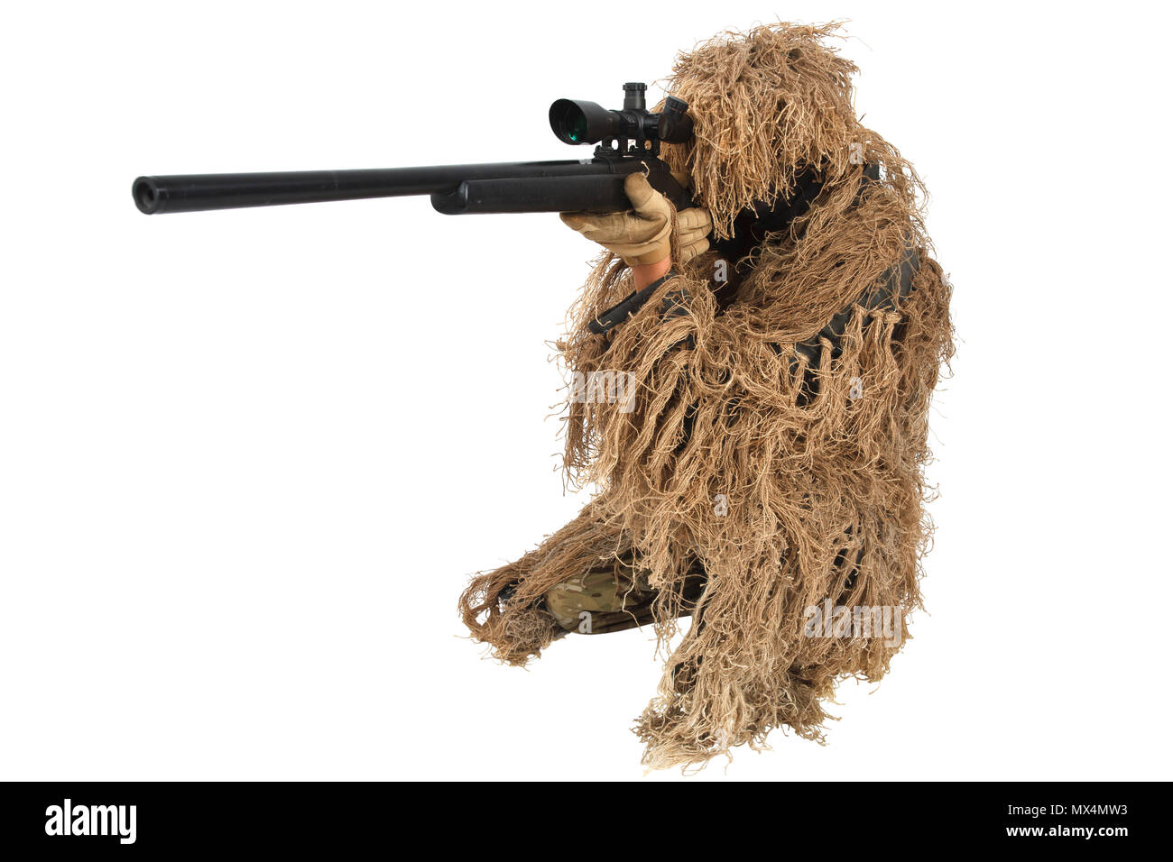 sniper in ghillie suit Stock Photo - Alamy