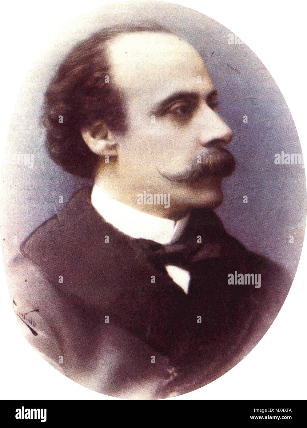 . Español: José Manuel Balmaceda Fernández (1840-1891). Presidente de Chile (1886-1891) . Fines siglo XIX. Unknown 70 Balmaceda color Stock Photo