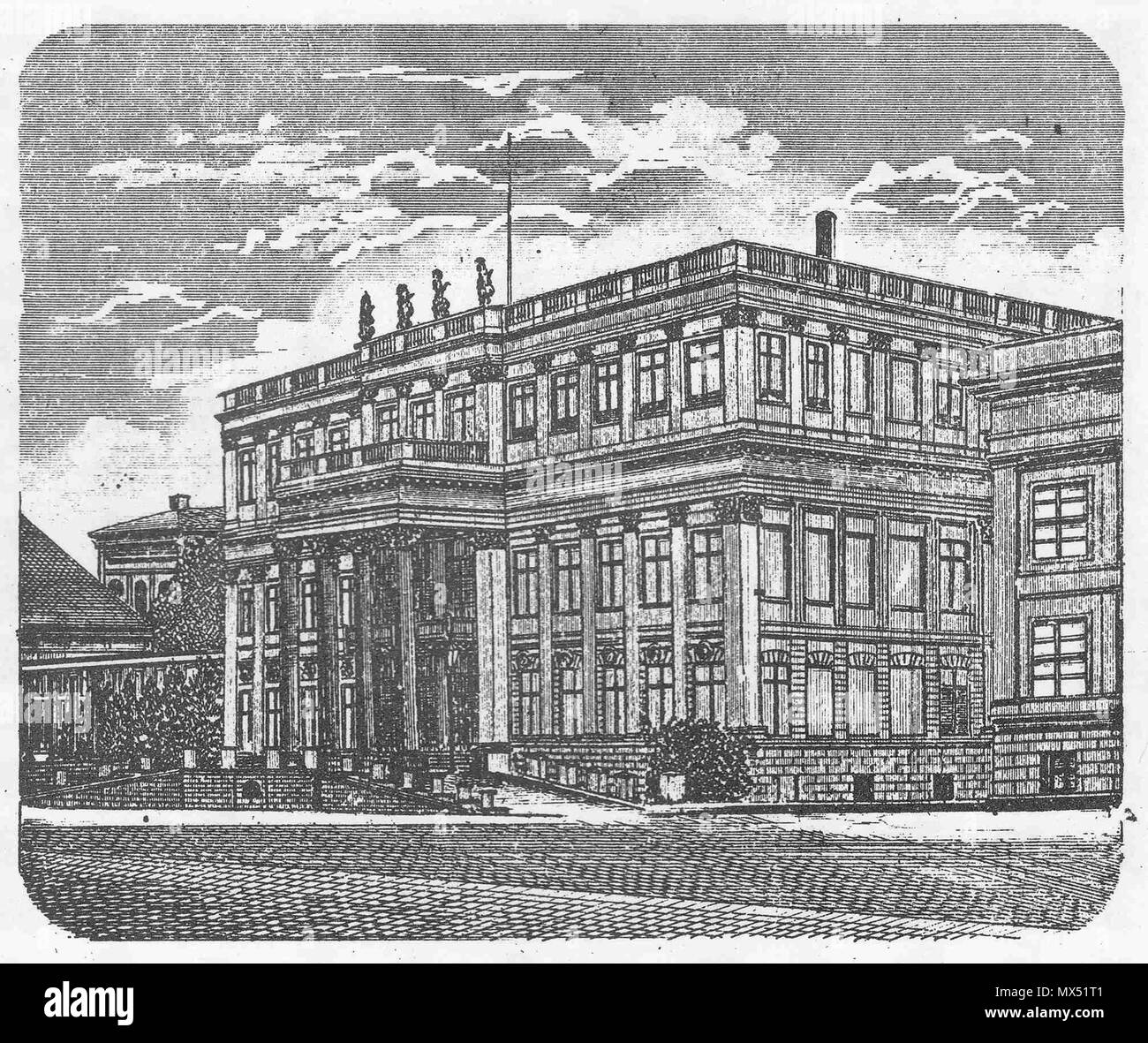 . English: Berlin Crownprince palais . 1878. Unknown 81 Berlin Kronprinzenpalais Stock Photo