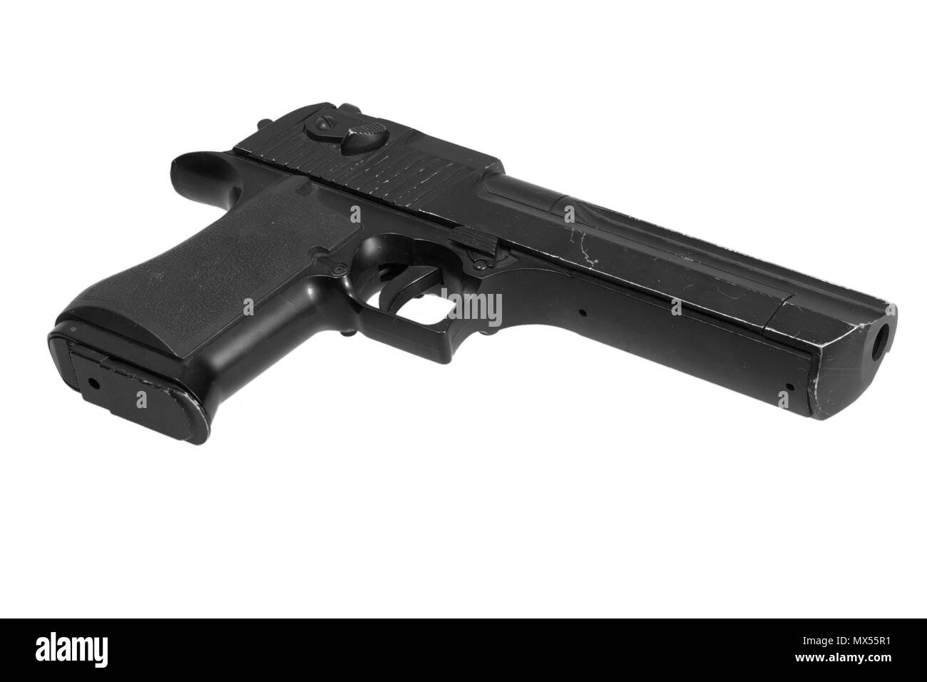 desert eagle handgun pistol isolated on a white background Stock Photo