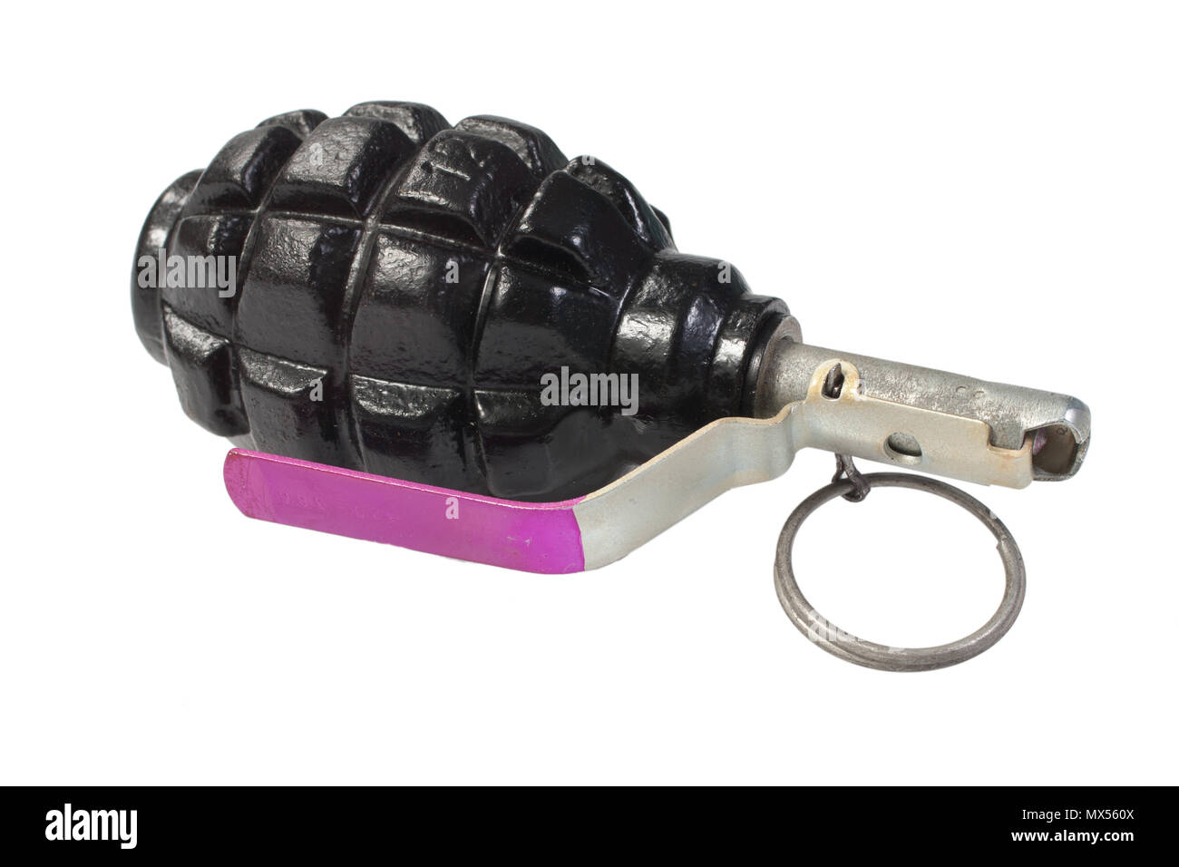 pineapple hand grenade isolated on a white background Stock Photo Alamy