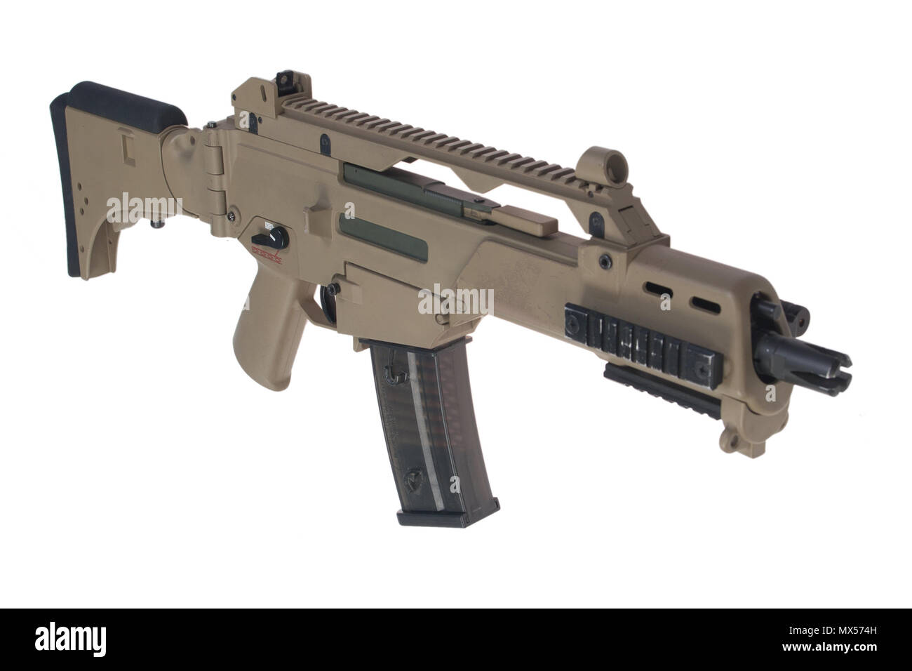 Modern weapon. German army assault rifle G36. Stock Photo
