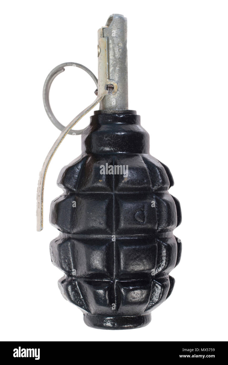 Soviet hand grenade isolated on a white background Stock Photo - Alamy