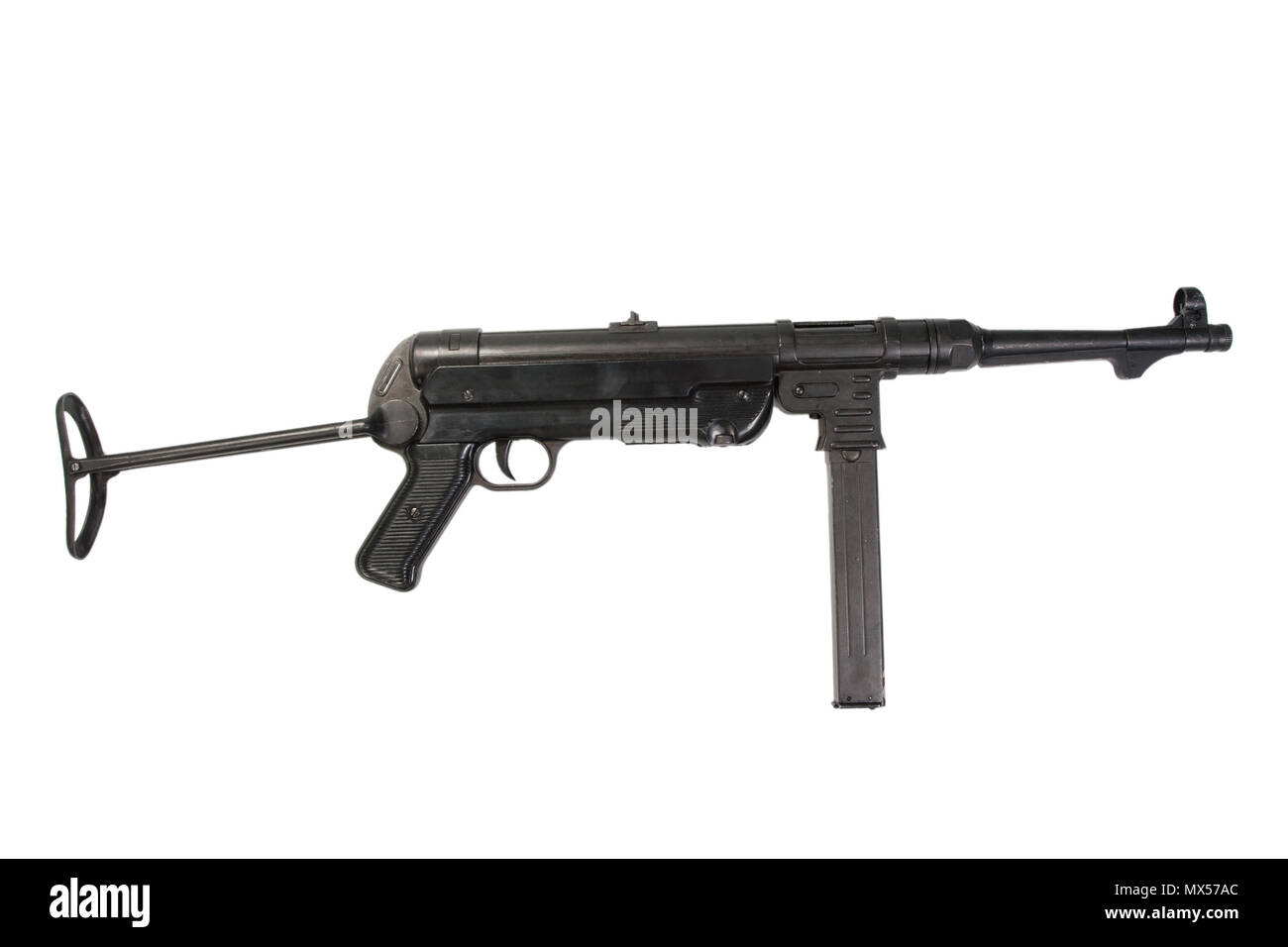 MP40 submachine gun on white background Stock Photo