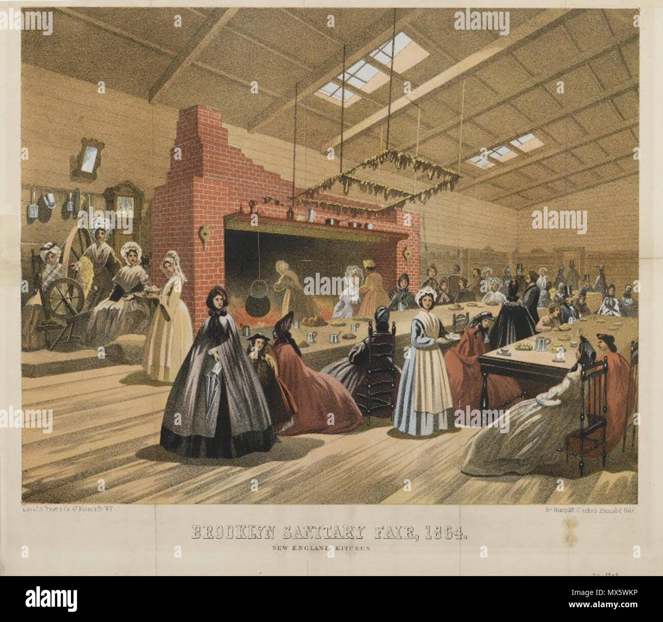 Vieille Photo Historique Originale - The Great Sanitary Fair, Philadelphie 1864